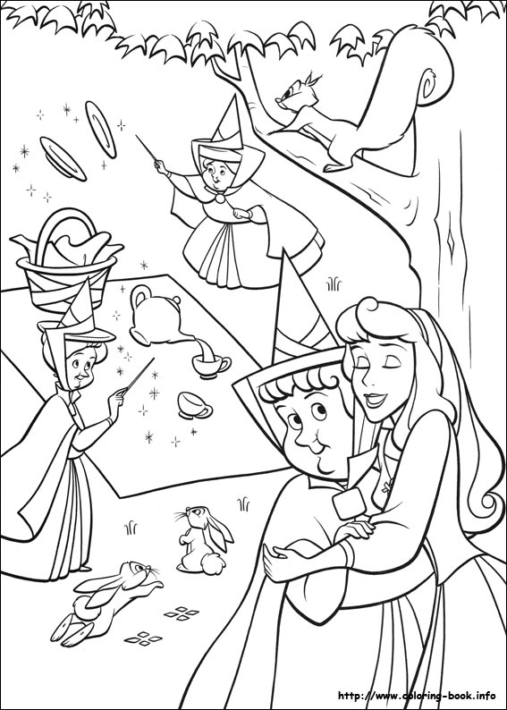 Sleeping Beauty coloring picture